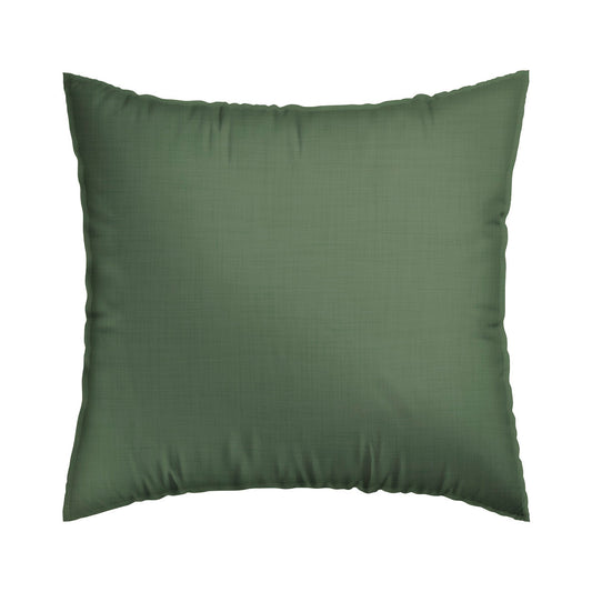 Pillowcase washed cotton - Uni Dark green