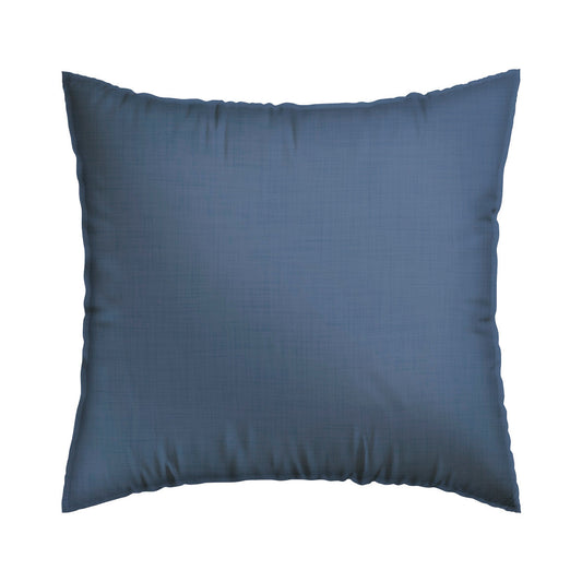 Pillowcase washed cotton - Uni Dark blue