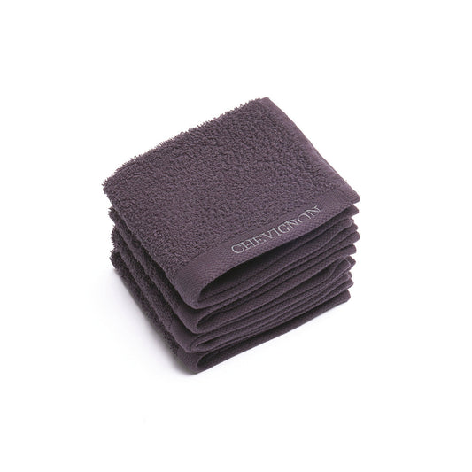 Set of 4 guest towels - Dark grey