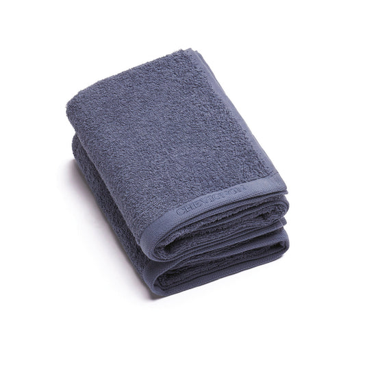 Set of 2 hand towels - Blue grey