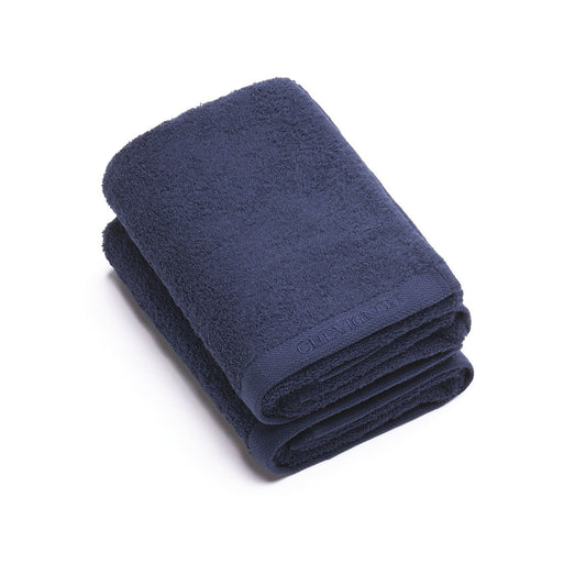 Set of 2 hand towels - Navy blue