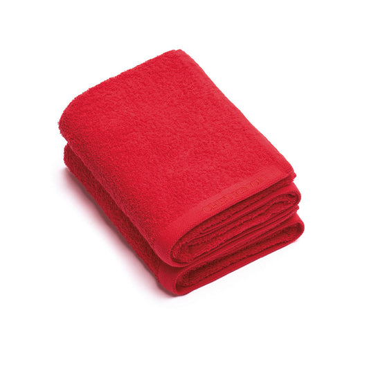 Set of 2 hand towels - Red