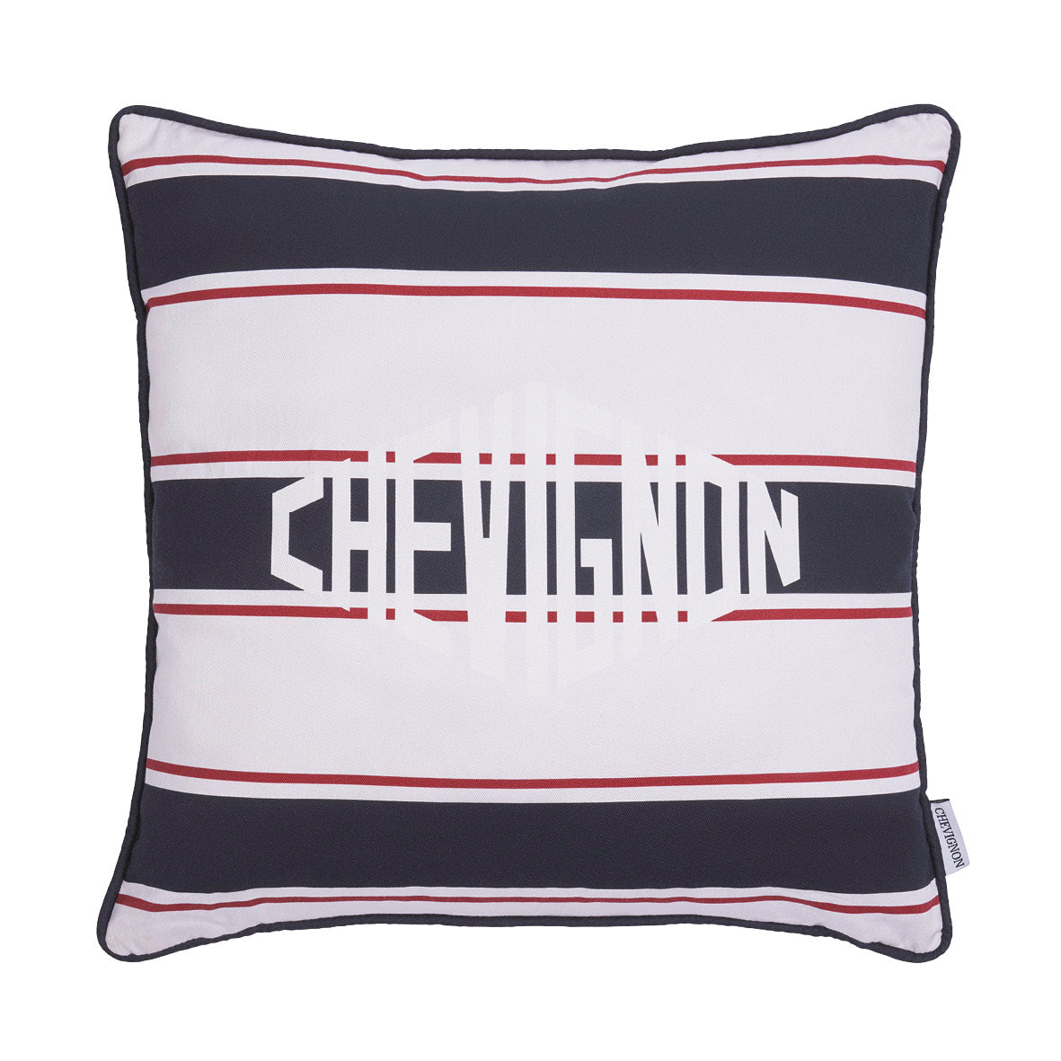 Cushion striped - Blue / Red