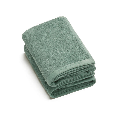 Set of 2 hand towels - 50 x 100 cm Bottle green