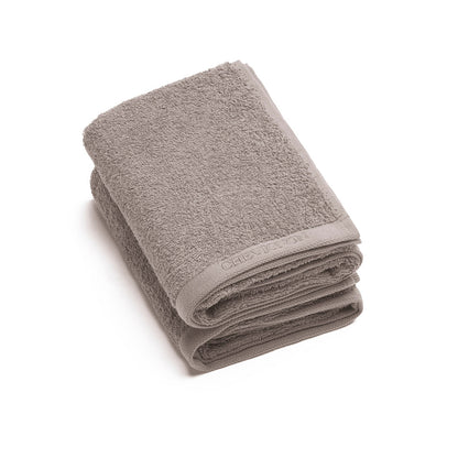 Set of 2 hand towels - 50 x 100 cm Brown