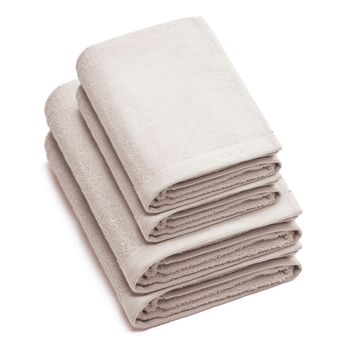 Set of 2 hand towels + 2 bath towels - 50 x 100 cm + 70 x 140 cm Sand