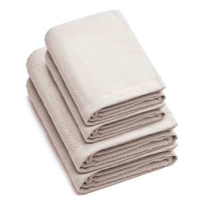 Set of 2 hand towels + 2 bath towels - 50 x 100 cm + 70 x 140 cm Sand