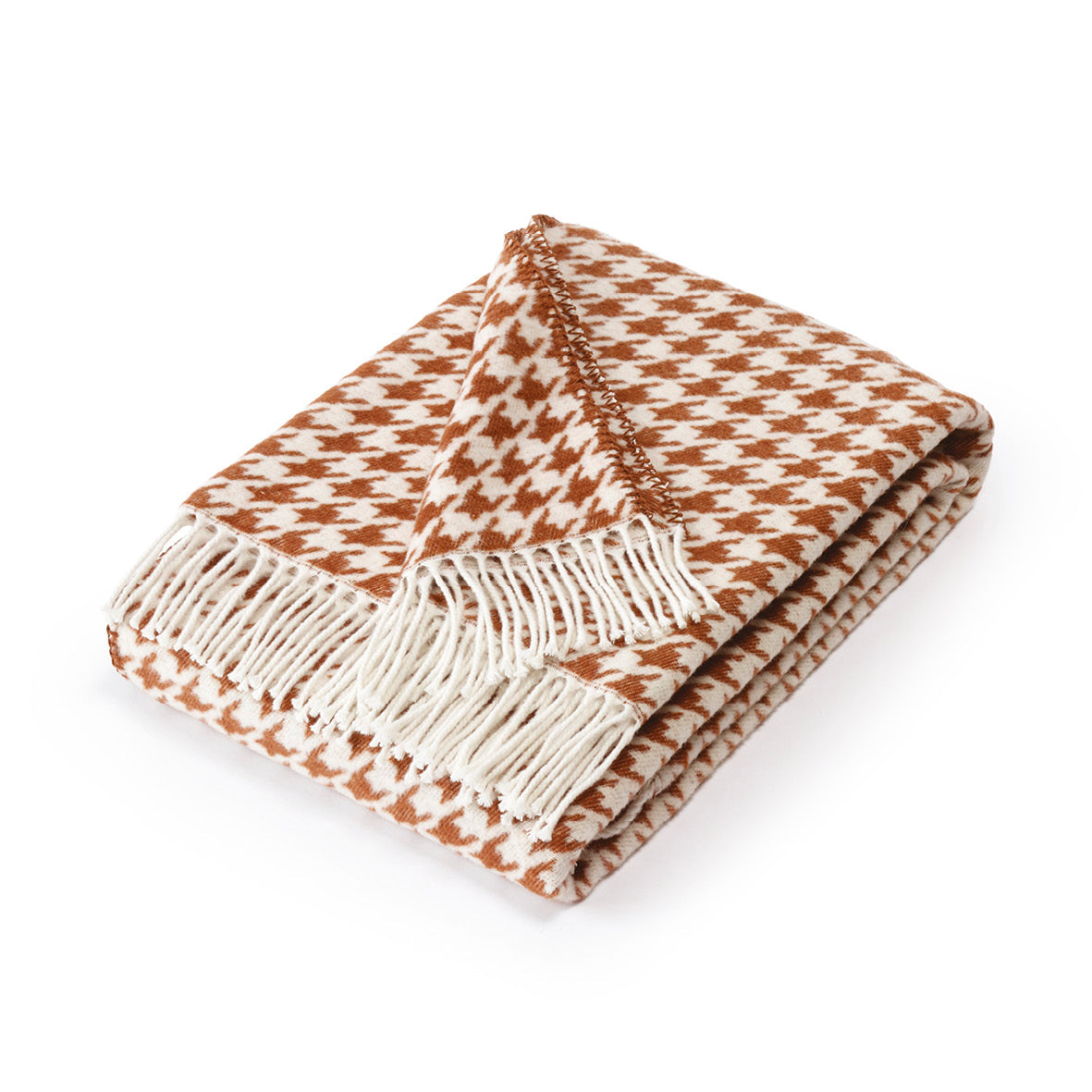 Woven plaid - Houndstooth Brown