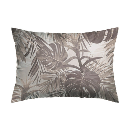 Set of 2 pillowcases cotton satin - Jungle Taupe 50 x 70 cm