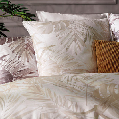 Set of 2 pillowcases cotton satin - Jungle Taupe