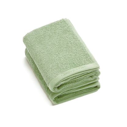 Set of 2 hand towels - 50 x 100 cm Meadow green