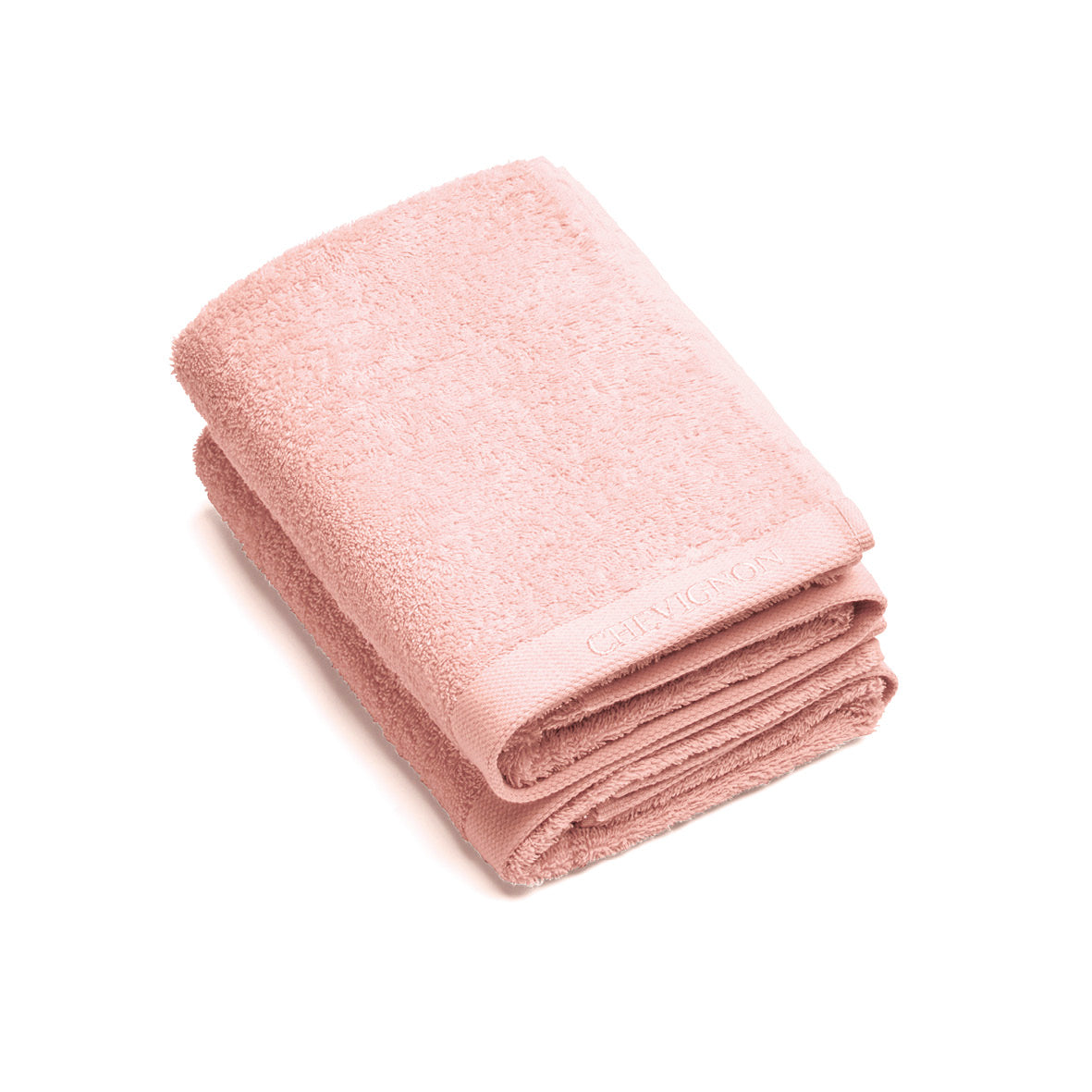 Set of 2 hand towels - 50 x 100 cm Salmon pink