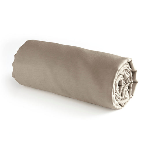 Fitted sheet cotton satin - Uni Taupe