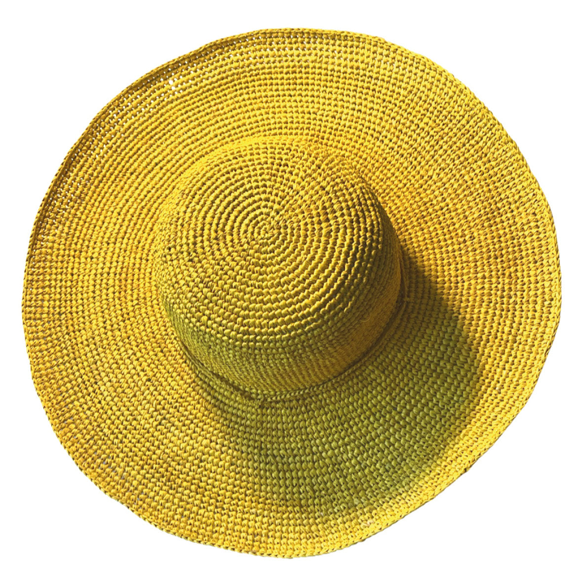 Hat in raffia Solena Natural Yellow