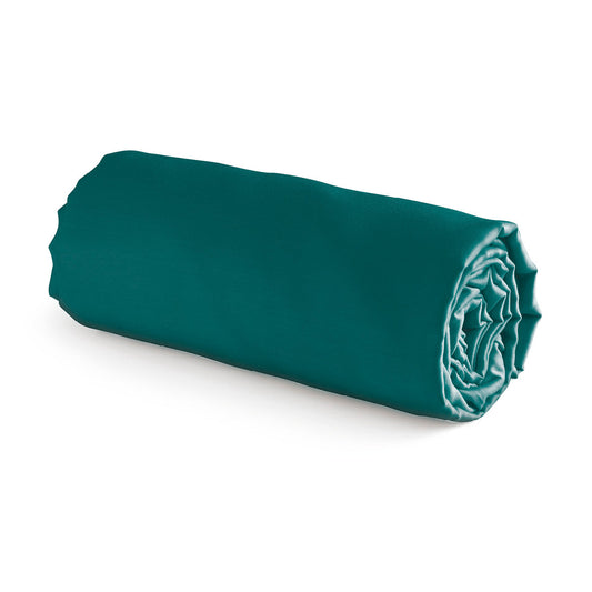 Fitted sheet cotton satin Uni Green