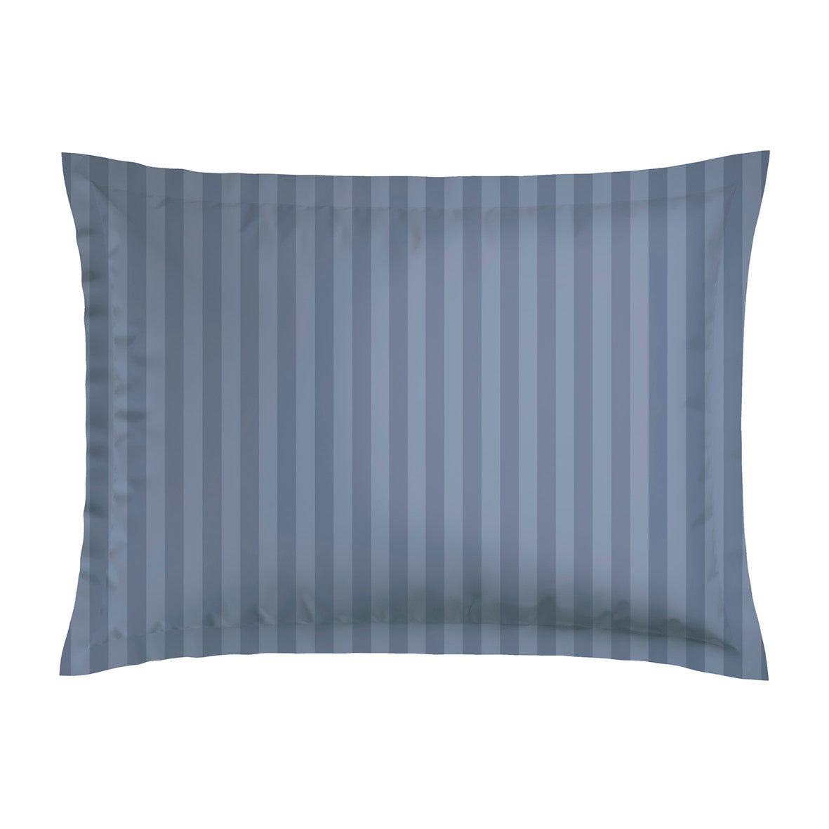 Set of 2 pillowcases cotton satin dobby stripe woven - Blue 50 x 70 cm