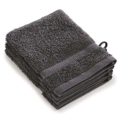 Set of 4 washcloths Dark grey