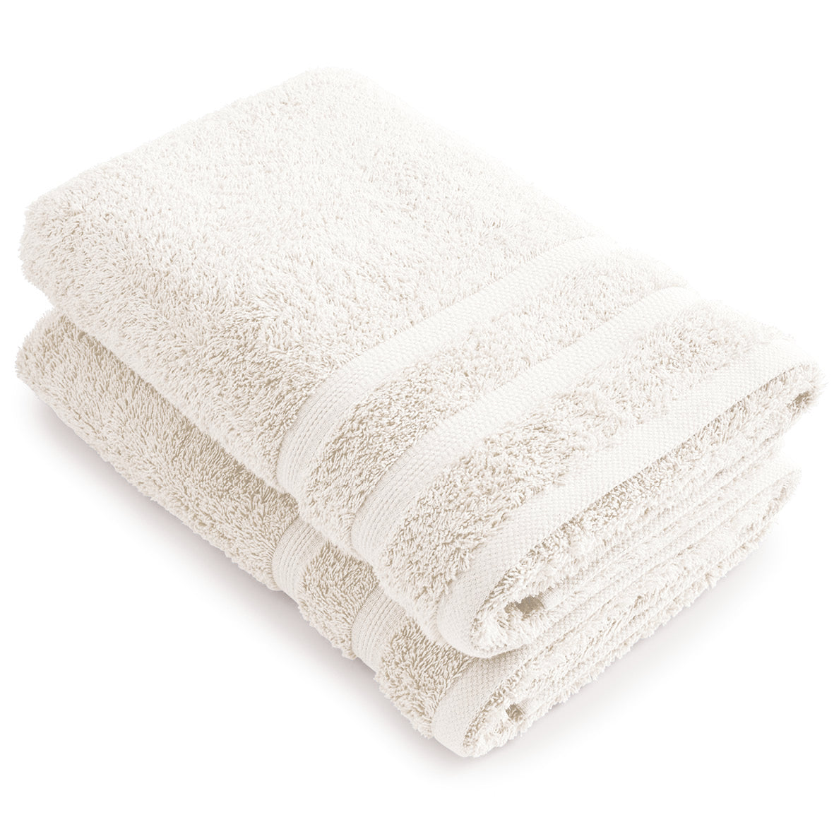 Set of 2 bathtowels White