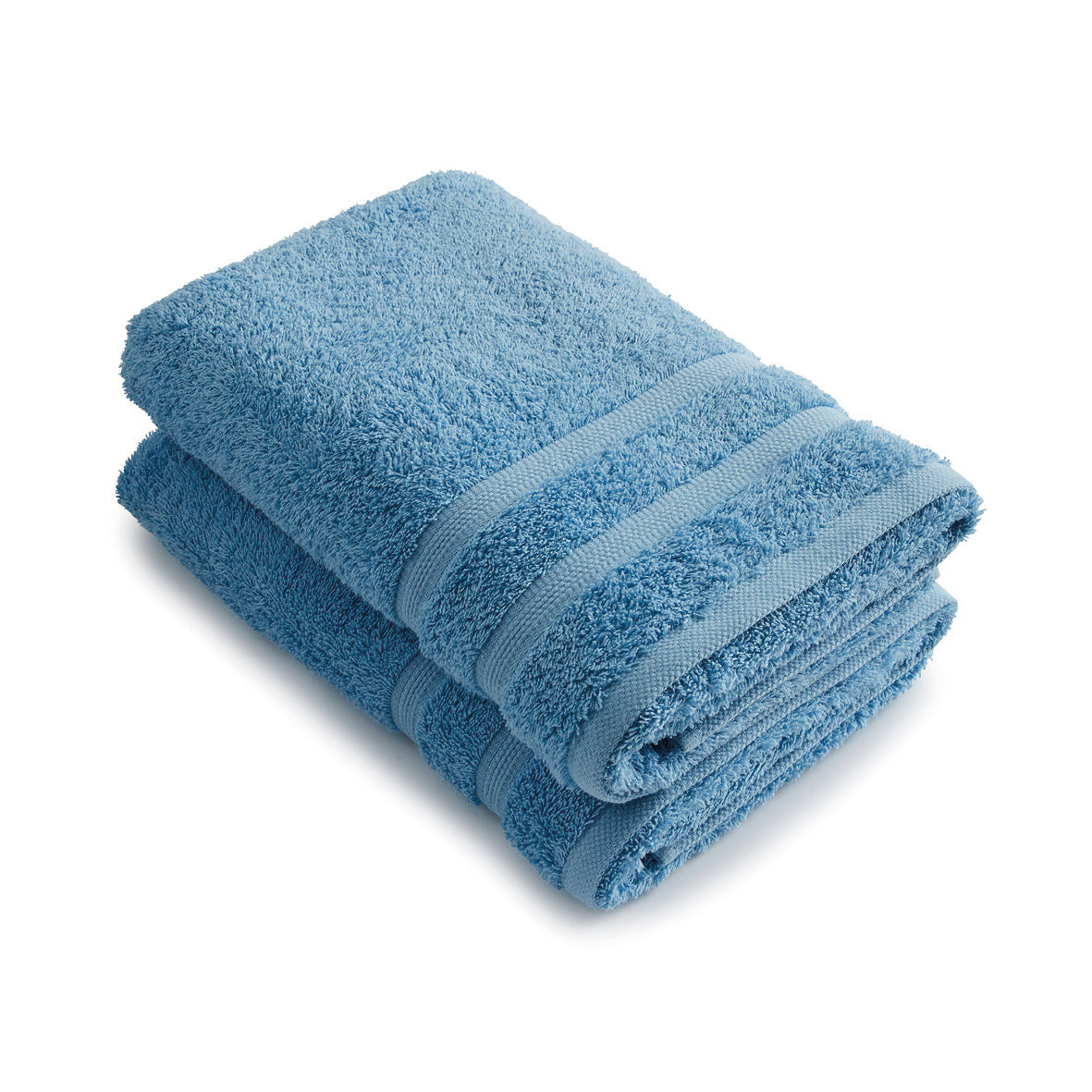 Set of 2 bathtowels Sky blue