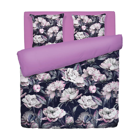 Duvet cover + pillowcase(s) cotton satin - Peonia Pink