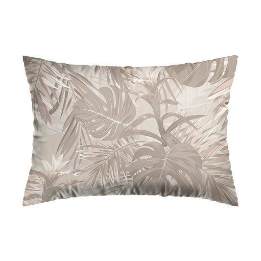 Set of 2 pillowcases cotton satin - Tropical Light taupe