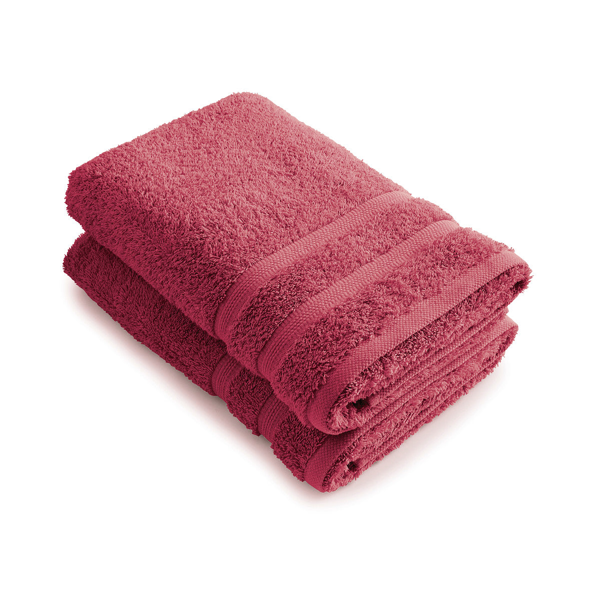 Set of 2 bathtowels Blush pink