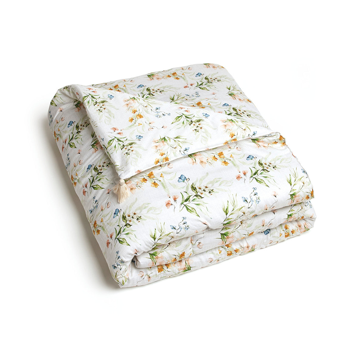 Quilt with tassels - Jardin de Fleurs White