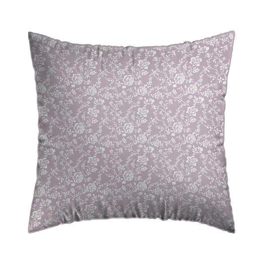 Set of 2 pillowcases cotton satin - Parterre de Roses lavender 63 x 63 cm