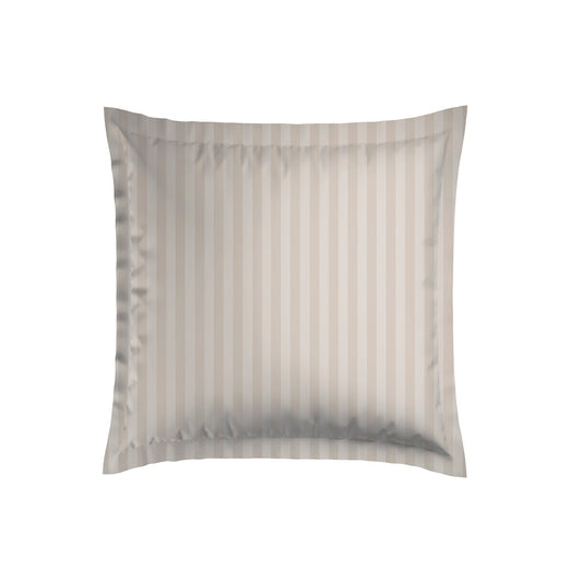 Pillowcase(s) cotton satin dobby stripe woven - Taupe