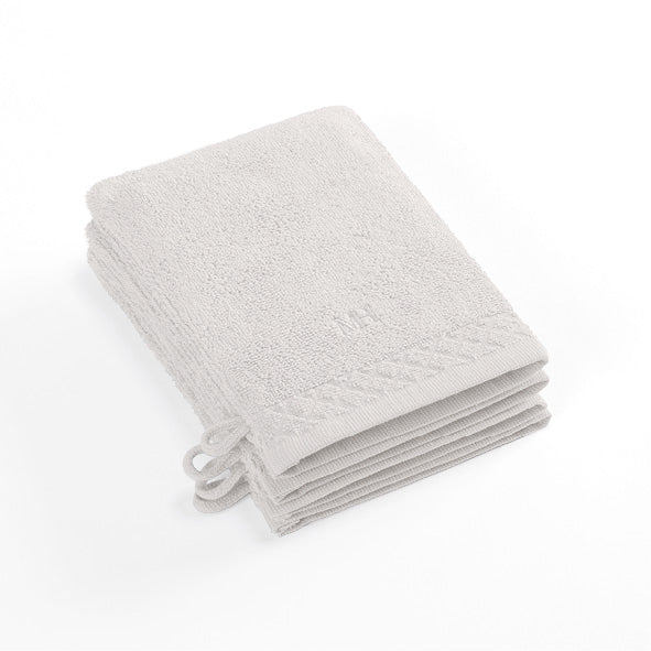 Set of 4 washcloths - 4 x (15 x 21 cm) White