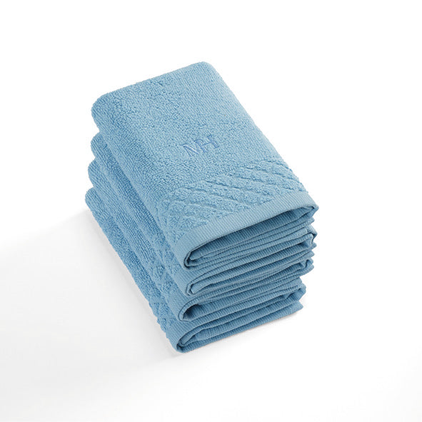 Set of 4 guest towels - 4 x (30 x 30 cm) Sky blue