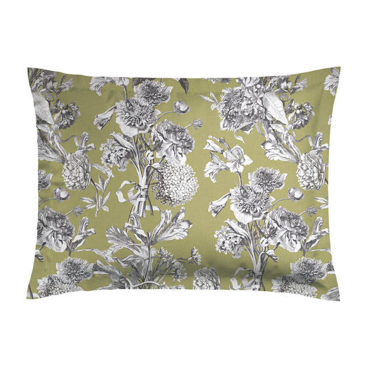 Pillowcases cotton satin - Jardin Botanique green 2 x (50 x 70 cm)