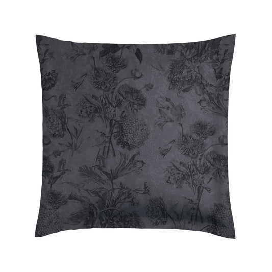 Pillowcases cotton satin - Jardin Botanique Grey / black