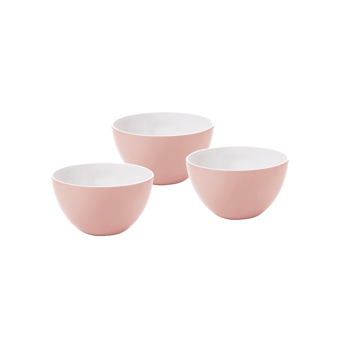 Set of 3 small bowls - 12,5cm Old pink