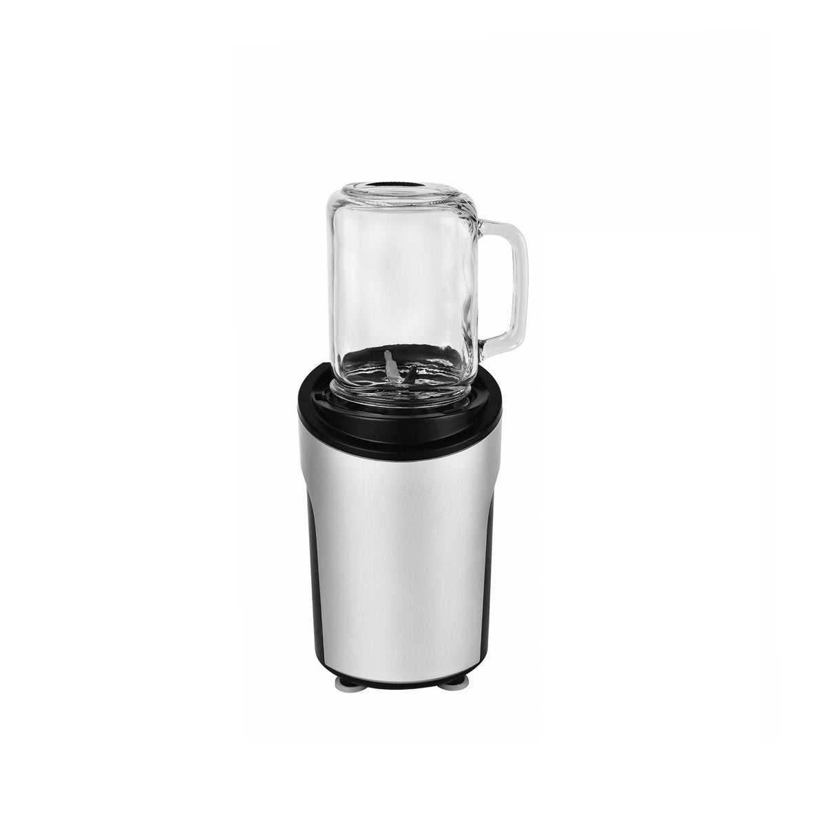 Smoothie machine with 2 glass jars and additional blade - Black / Silver