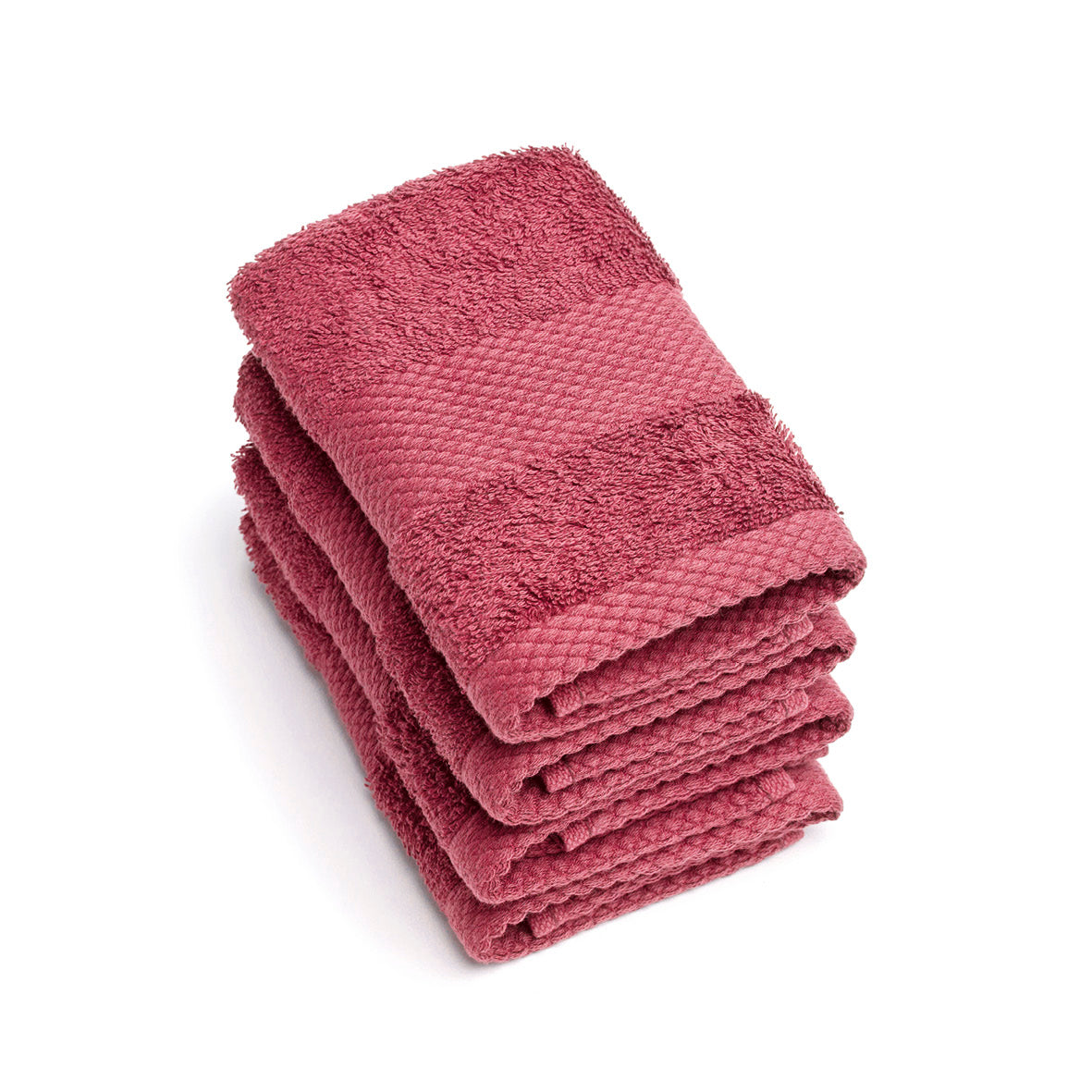 Set of 4 guest towels - 4 x (30 x 30 cm) Blush pink