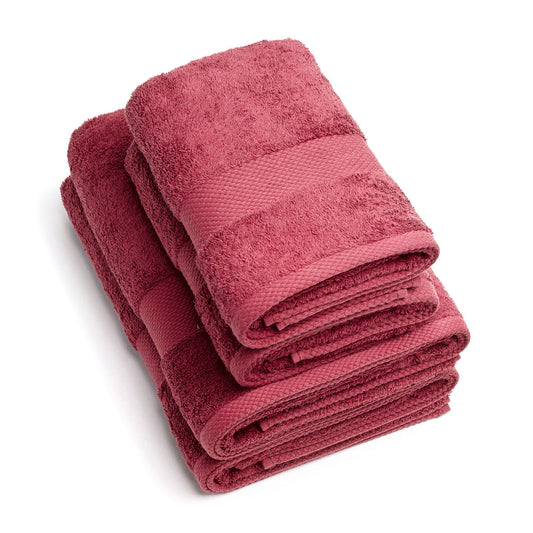 Set of 2 handtowels and 2 bathtowels Blush pink