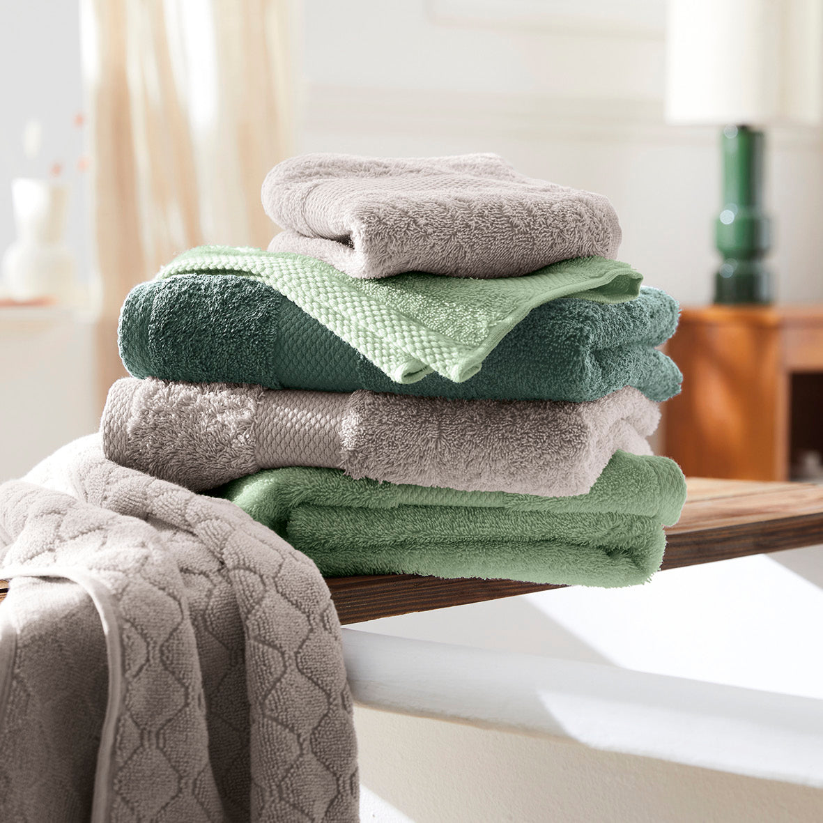 Set of 2 handtowels and 2 bathtowels