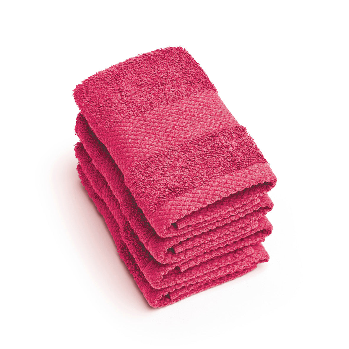 Set of 4 guest towels - 4 x (30 x 30 cm) Fuchsia