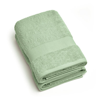 Set of 2 bathtowels Meadow green