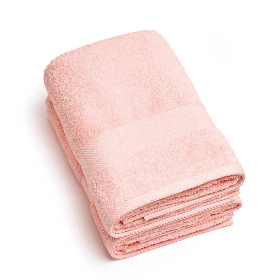 Set of 2 bathtowels Salmon pink