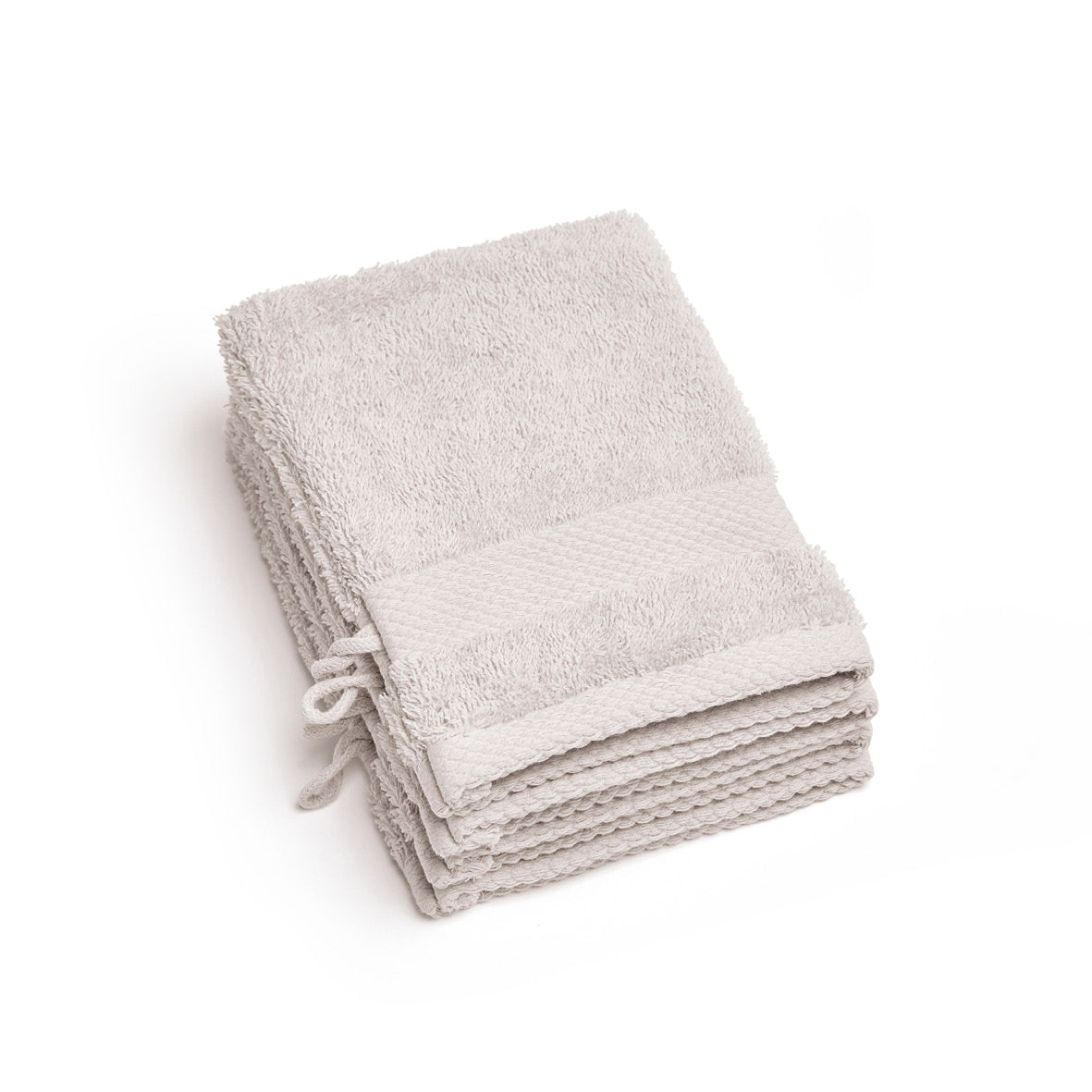 Set of 4 washcloths - 15 x 21 cm Sand