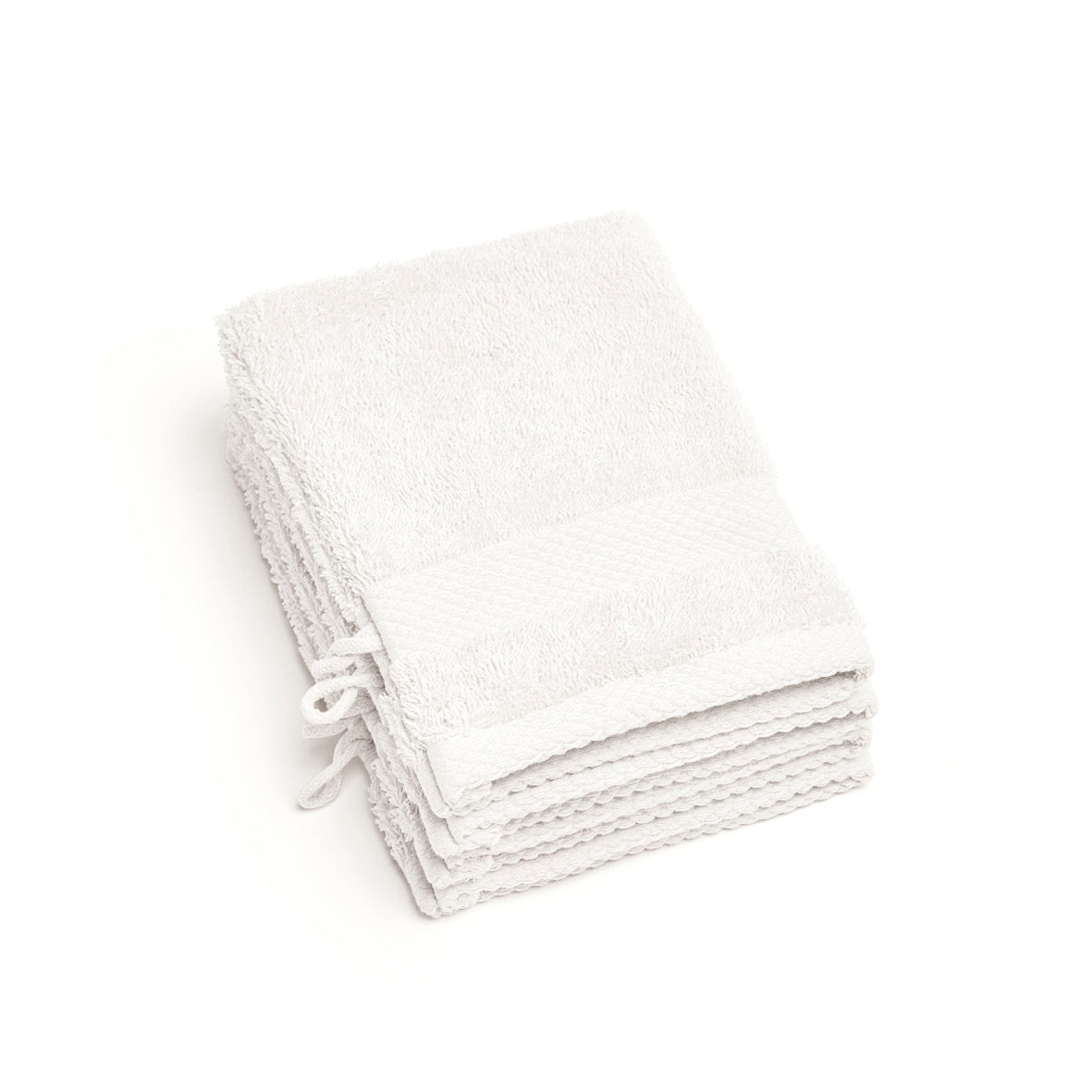 Set of 4 washcloths - 15 x 21 cm White