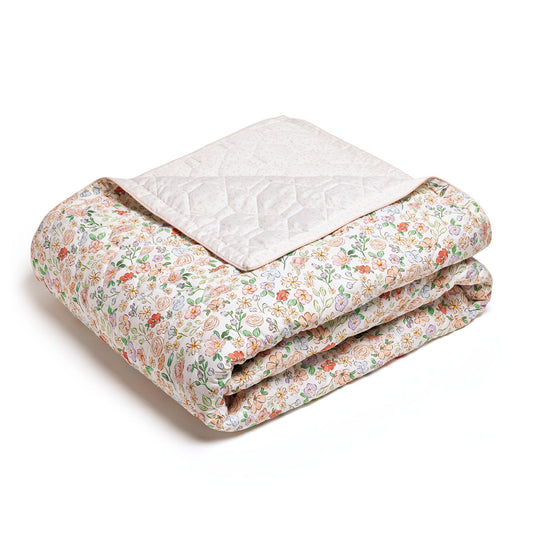 Bedspread XL Prairie Fleurie - Petit Pois White - 220 x 250cm