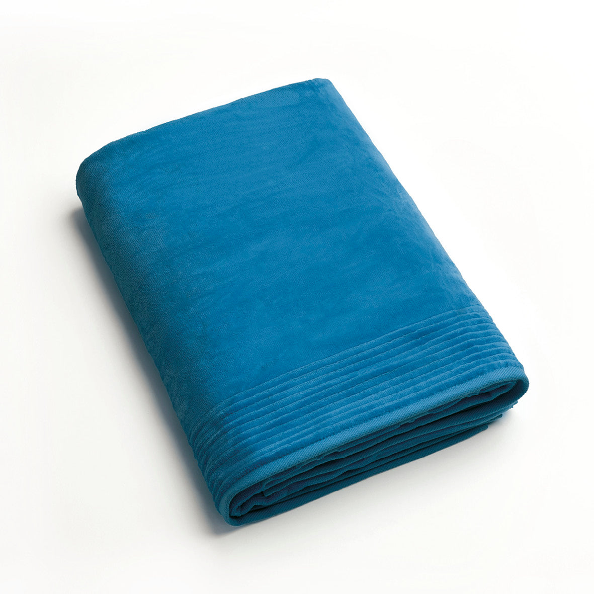 Beach towel in velvet Outremer